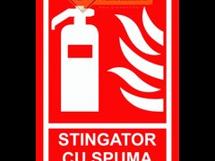 Indicatoare pentru stingator cu spuma